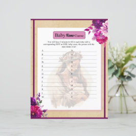 Lila Boho Baby Name Game