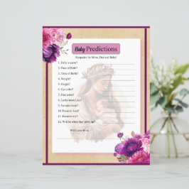 Lila Boho Baby-Vorhersagen