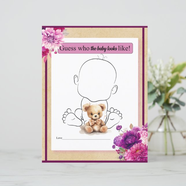 Lila Boho, der Baby wie Game aussehen wird (Stehend Vorderseite)