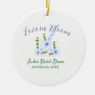 Lila Boho-Liebe in Bloom Brautparty-Name Retro Keramik Ornament