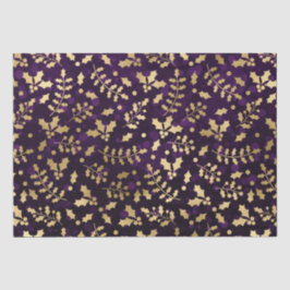 Lila Bokeh und Goldfoil Weihnachtsfest Seidenpapier