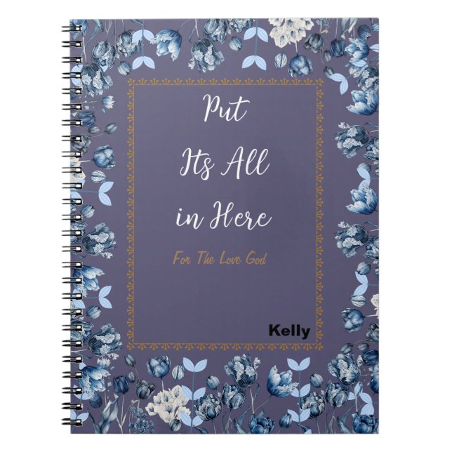 Lila botanisch notizblock (Vorderseite)