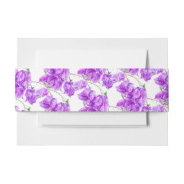 Lila Bougainvillea Blütenfarbe gemustert Einladungsbanderole
