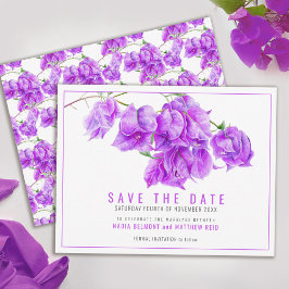 Lila Bougainvillea Save The Date