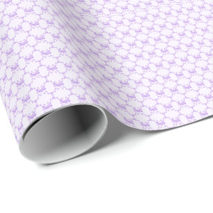 Lila Bow Geschenkpapier