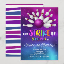 Lila Bowling macht Spaß