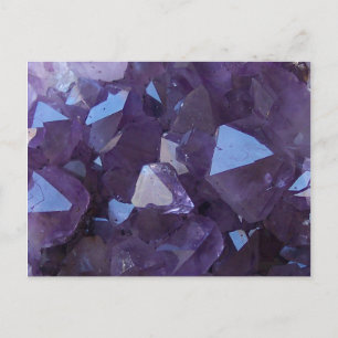 Lila brasilianischer Quarz-Amethyst-Foto Postkarte