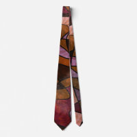 Lila, braun, Burgund Abstrakt Art Neck Tie