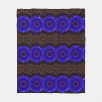 Lila-brauner Sherpa-Blanket Fleecedecke