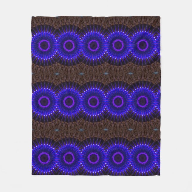 Lila-brauner Sherpa-Blanket Fleecedecke (Vorderseite)