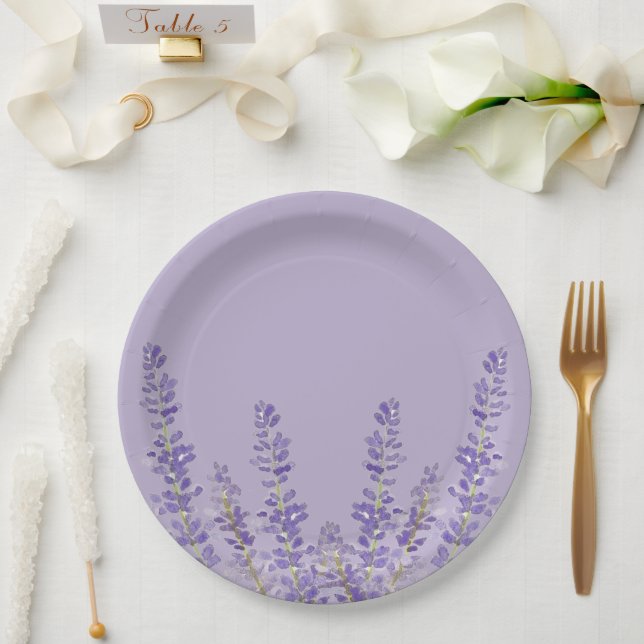 lila Brautparty Pappteller (Hochzeit)