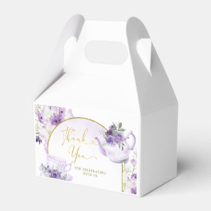 Lila Brautparty Tee Gastgeschenk Box Geschenkschachtel