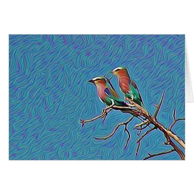 Lila Breasted Rollen (Vorderseite (Horizontal))