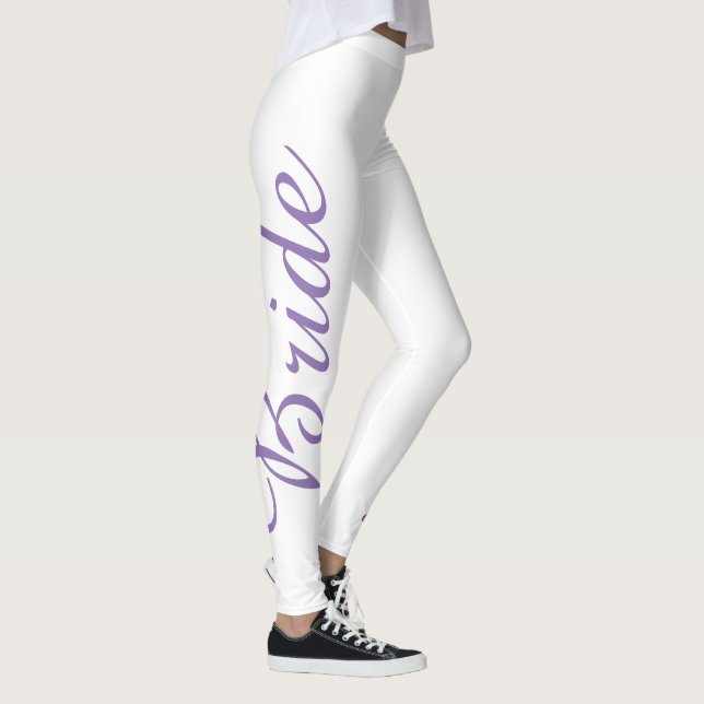 Lila BRIDE Wedding Cake Bridal Leggings (Rechts)
