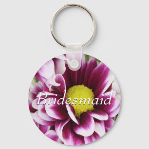 Lila Bridesmaid Bouquet Schlüsselanhänger