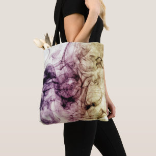 Lila Brown Smoking Dust Abstrakt Tasche