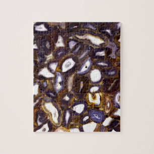 Lila Brown White Agate Steinmuster