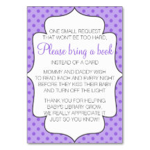 Lila Buch anstelle einer Karteneinlage bringen