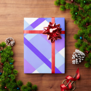 Lila Buffalo Kariert Wrapping Paper Geschenkpapier