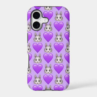 Lila Bunny-Emoji-Hülle für iPhone 7 Plus