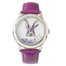 "Lila Bunny Rabbit" Kinderuhr Armbanduhr