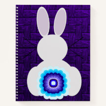 Lila Bunny Spiral Notebook