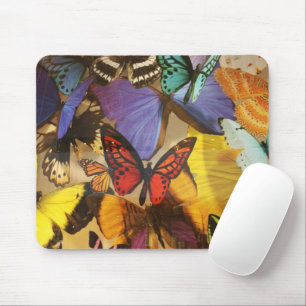 lila burgunder orangefarbener bunter tropischer Sc Mousepad