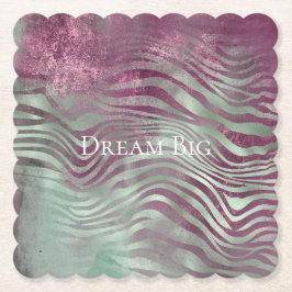 Lila Burgundy Aqua Mint Zebra Untersetzer