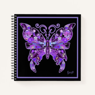 Lila Butterfly 31-Notebook Notizbuch