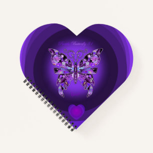 Lila Butterfly 31-Notebook Notizbuch