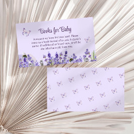 Lila Butterfly and Flower Garden Books for Baby Begleitkarte