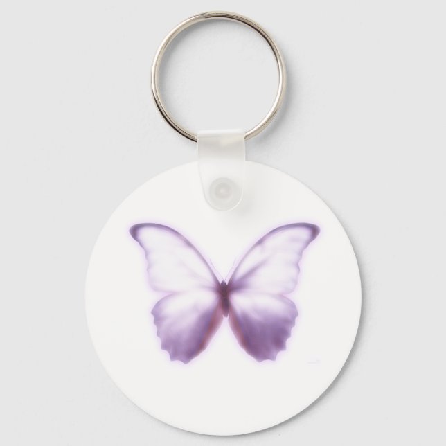 Lila Butterfly Basic Schlüsselanhänger (Vorderseite)