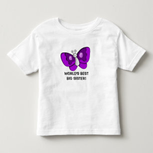 Lila Butterfly Bestes Big Sister Kleinkind Dress Kleinkind T-shirt