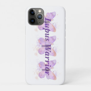 Lila Butterfly Lupus Warrior Case-Mate iPhone Hülle