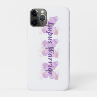 Lila Butterfly Lupus Warrior Case-Mate iPhone Hülle