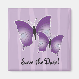 Lila Butterfly-Magnet Save the Date Magnet