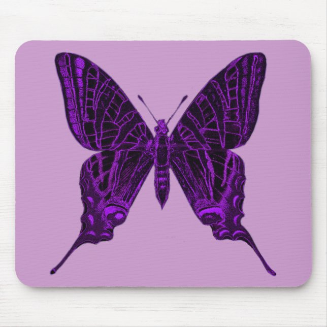 Lila Butterfly Mousepad (Vorne)
