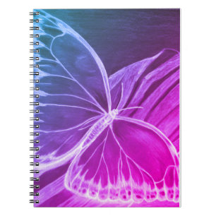 Lila Butterfly-Notebook Notizblock