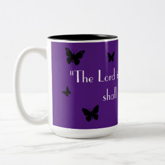 Lila Butterfly-Tasse Zweifarbige Tasse