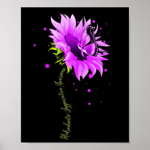 Lila Butterfly Überdosierung Frauen W Poster