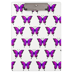 Lila Butterflys Klemmbrett