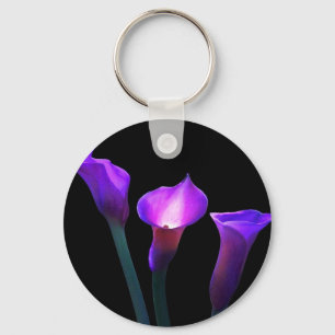 lila Calla Lilie Schlüsselanhänger
