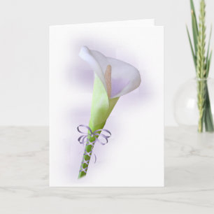 Lila Calla-Lilien-Pastellkarte Karte