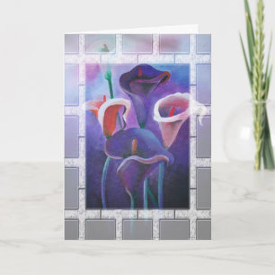 Lila Callas Flieder Und Lila Kunst Karte