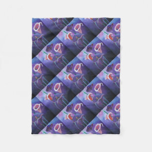 Lila Callas Lilac und Lila Kunst Fleecedecke