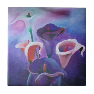 Lila Callas Lilac und Lila Kunst Fliese
