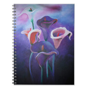 Lila Callas Lilac und Lila Kunst Notizblock