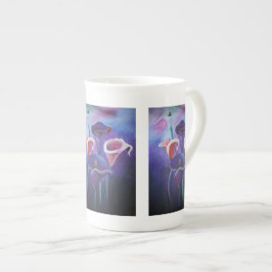 Lila Callas Lilac und Lila Kunst Prozellantasse