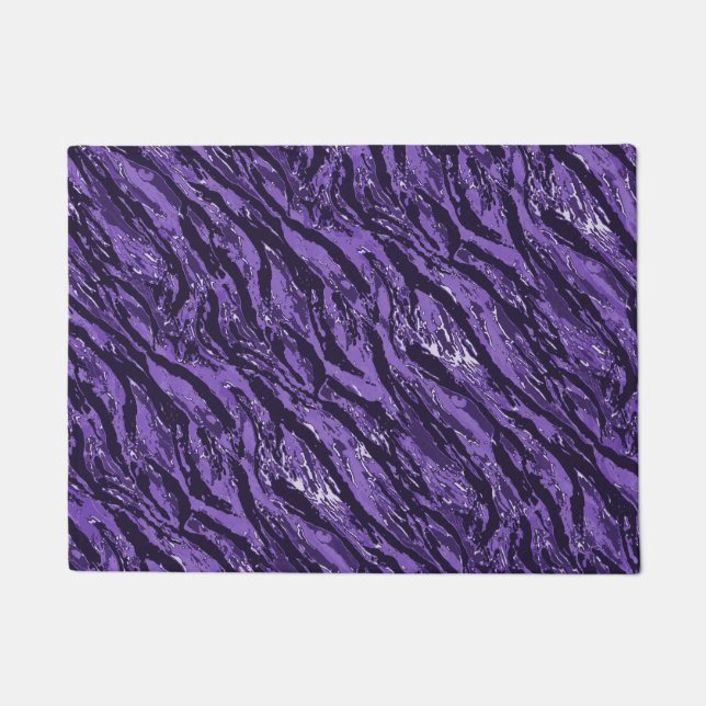 Lila Camouflage Fußmatte (Vorderseite)