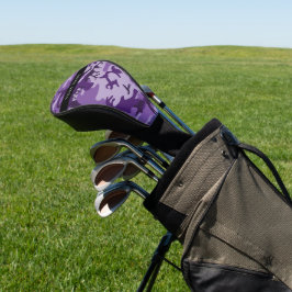 Lila Camouflage Ihr Name personalisieren Golf Headcover